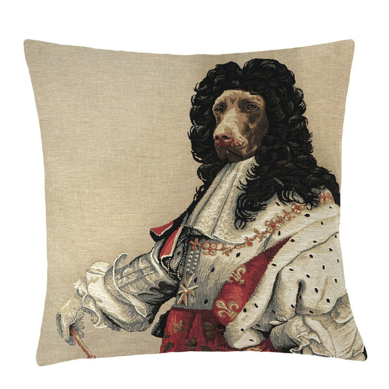 Gobelin Kissenhülle Labrador King Louis XIV – 45×45