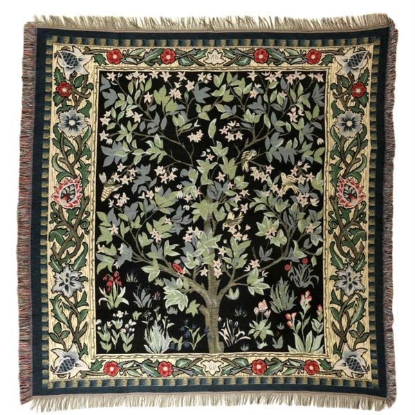 Gobelin Tischdecke Tree of Life 140x140 William Morris