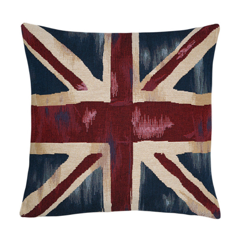 Gobelin Kissenhülle Union Jack – 45×45 cm, Belgien, Flaggenmotiv