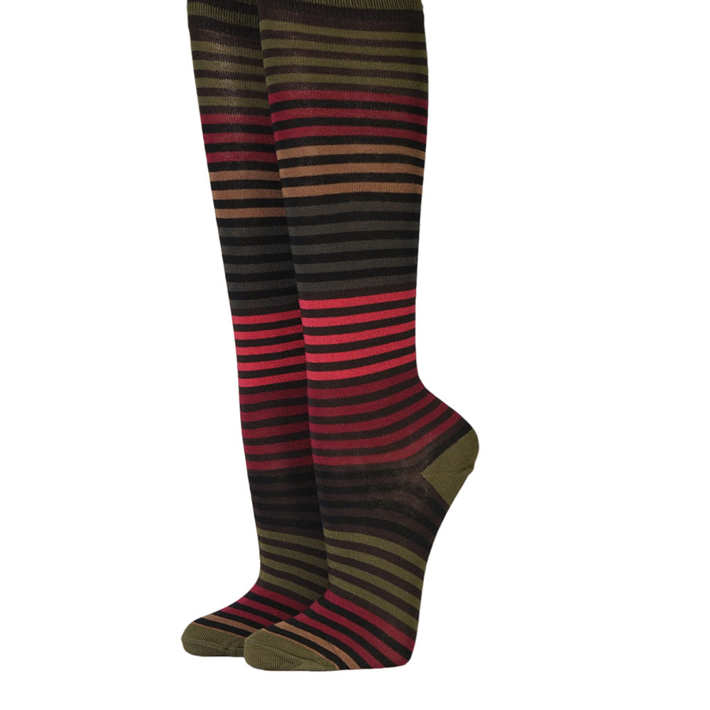 CRÖNERT Kniestrumpf mit Weichbund Multiringel