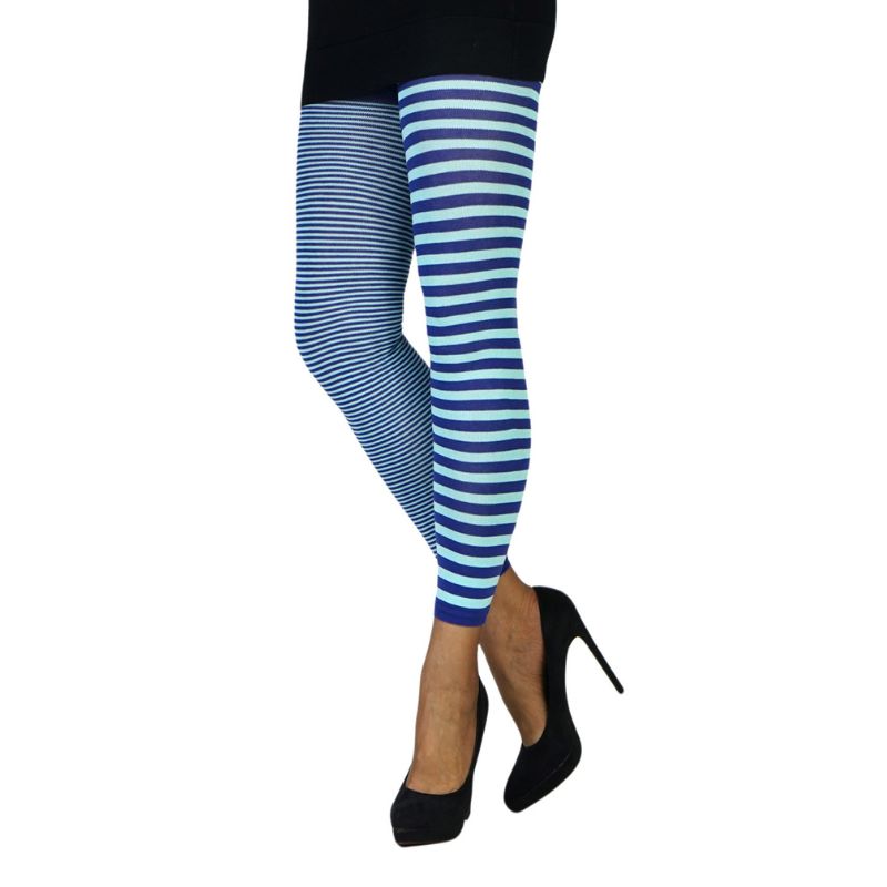 Crönert Damen gestrickte Leggings Streifen schmal -breit