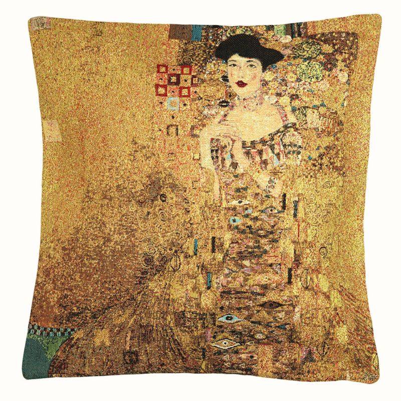 Kissenhülle „Adele Bloch-Bauer“ – Klimt Design 45x45 cm