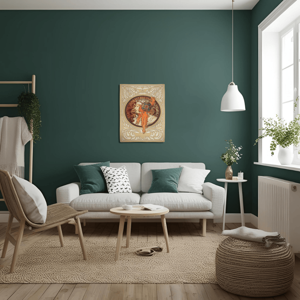 Belgian Tapestrie Wandbehang Rousse Bysantine Gobelin