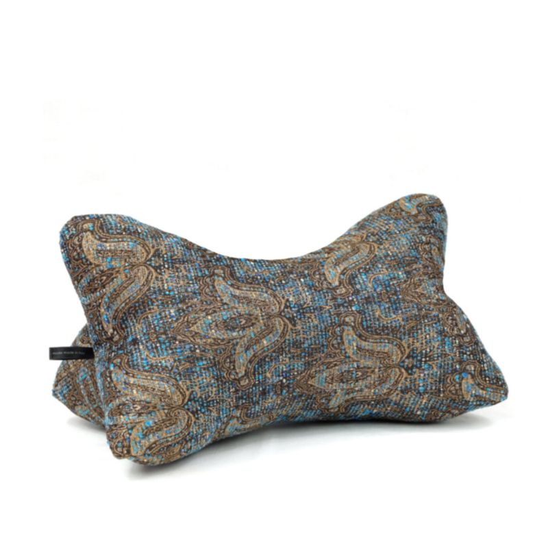 Lesekissen Jacquard petrol gold