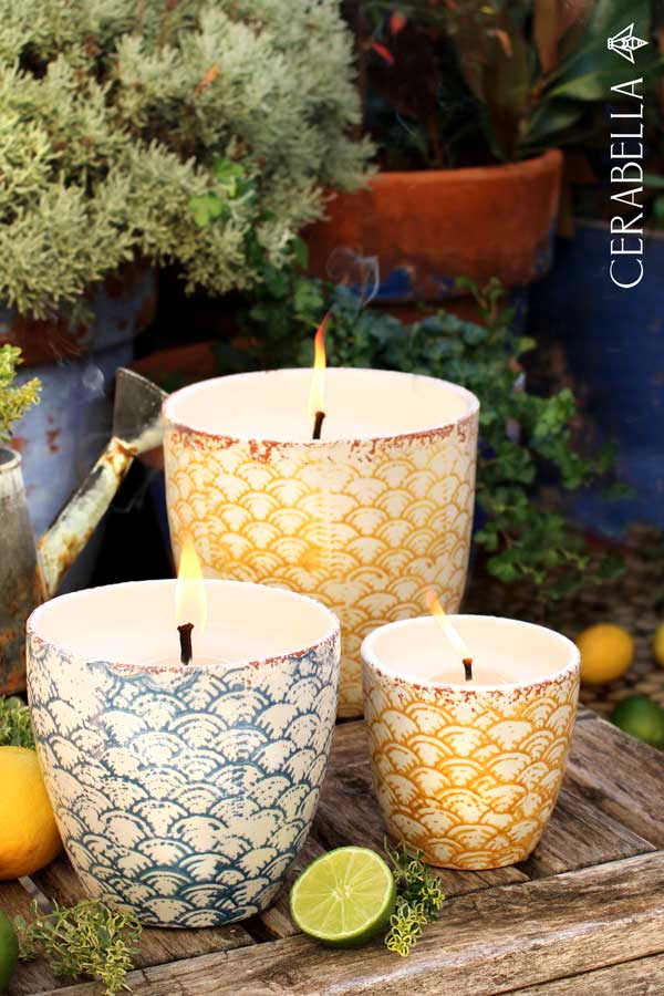 Squamis Outdoor Duftkerze Yellow Small