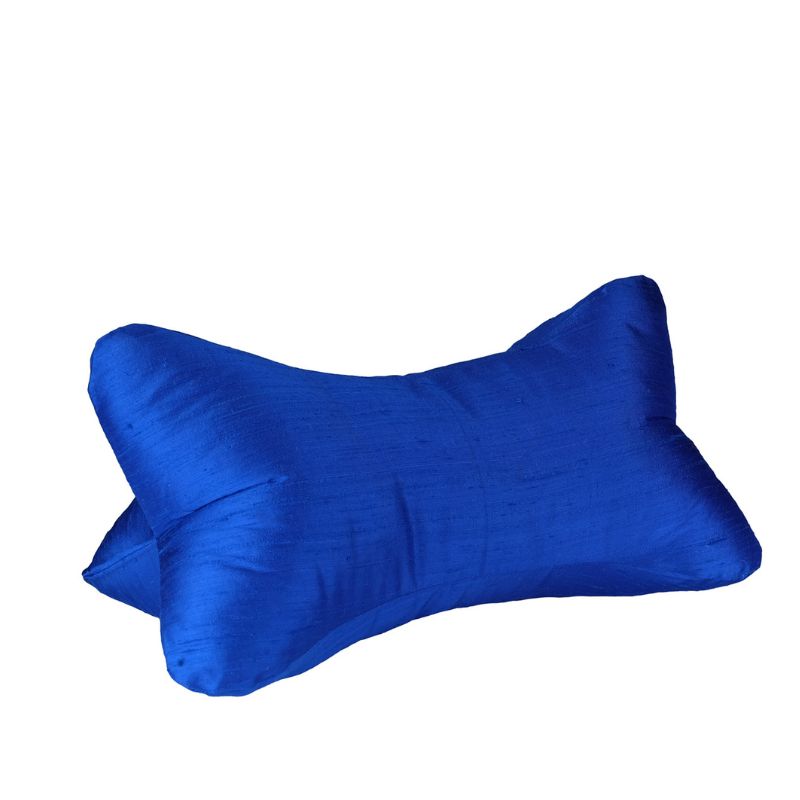 Lesekissen Dupionseide royalblau