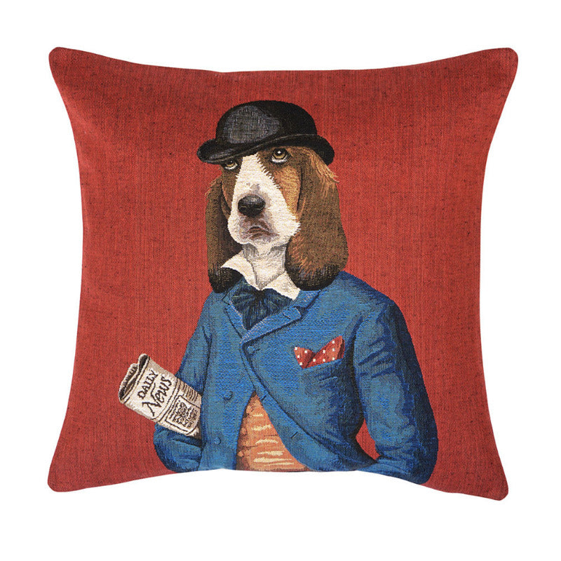 Gobelin Kissenhülle Kingsman Spaniel blau – 45×45