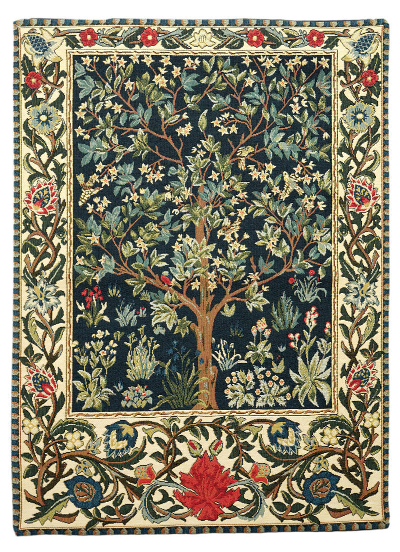 Gobelin Wandbehang „Lebensbaum“ nach William Morris. 60x45 cm, Belgien.
