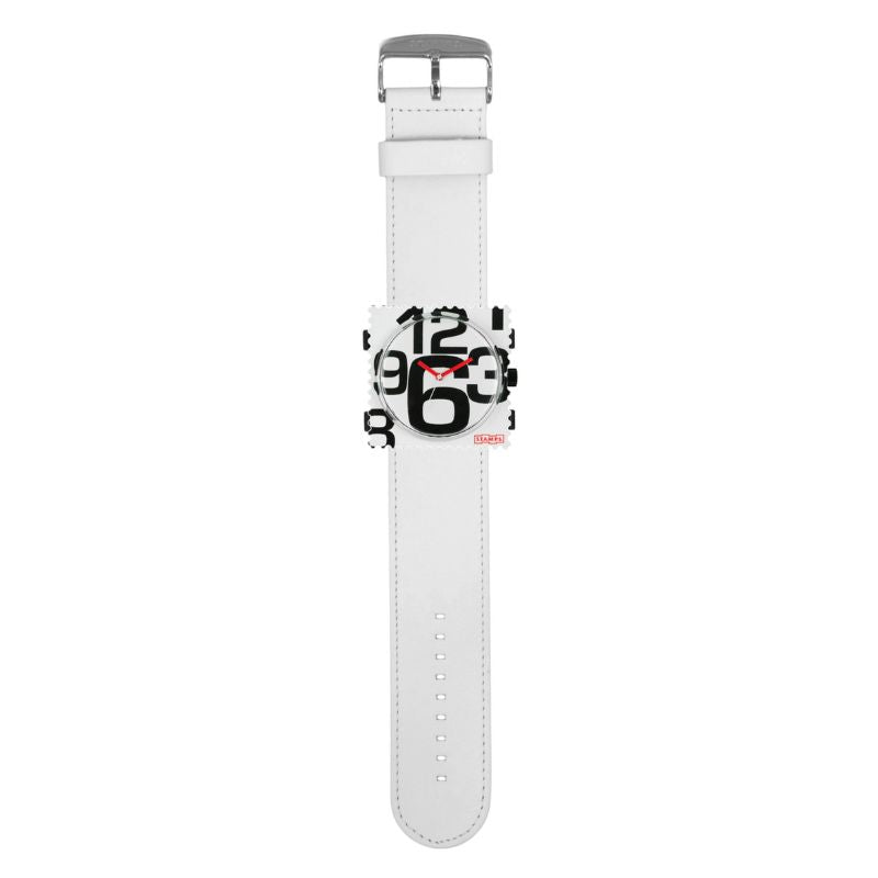 STAMPS komplette Uhrr weißes Armband mit Zifferblatt In good Times