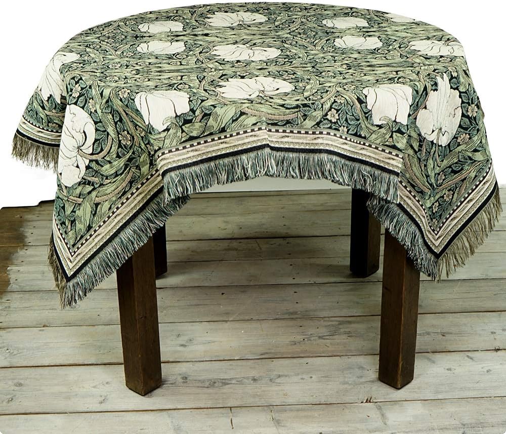 Gobelin Tischdecke Pimpernel nach William Morris 140×140 cm Tischdecke