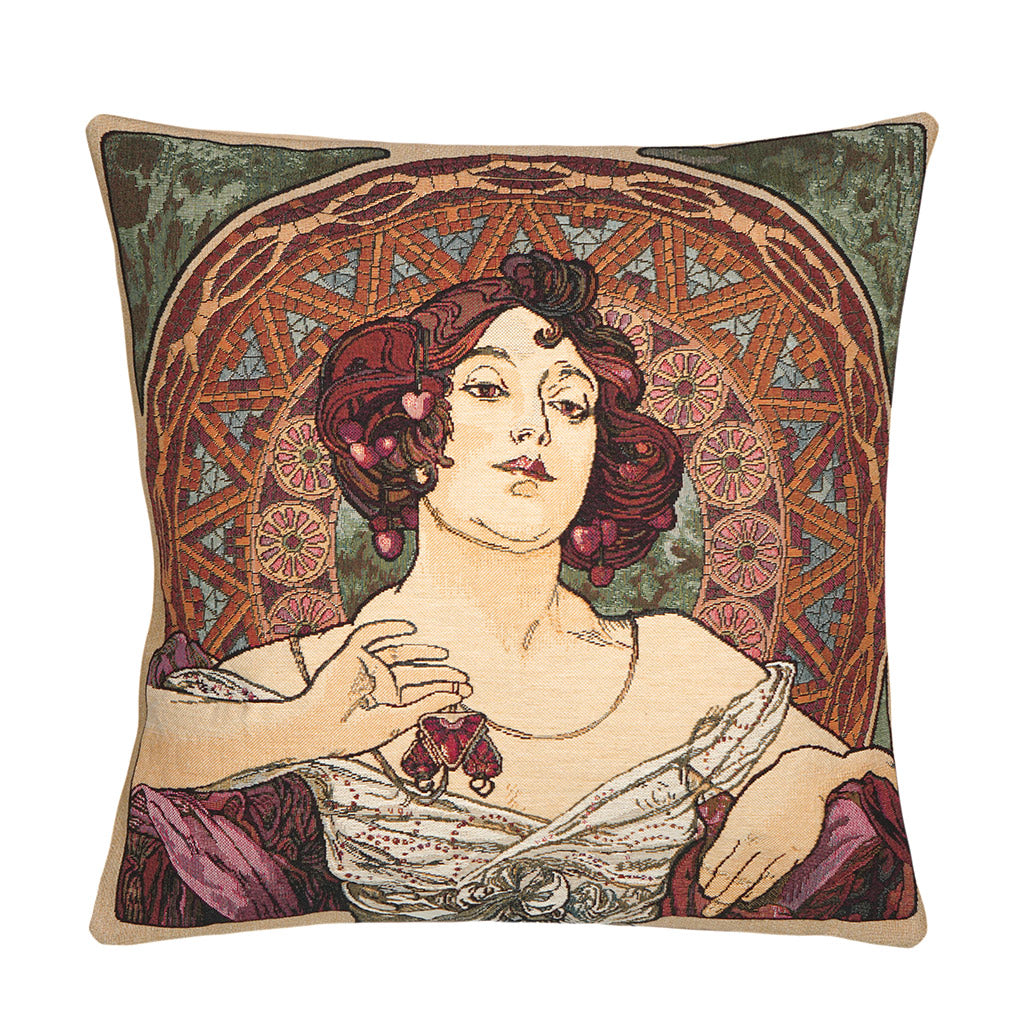 Gobelin Kissenhülle Der Rubin Mucha 45x45