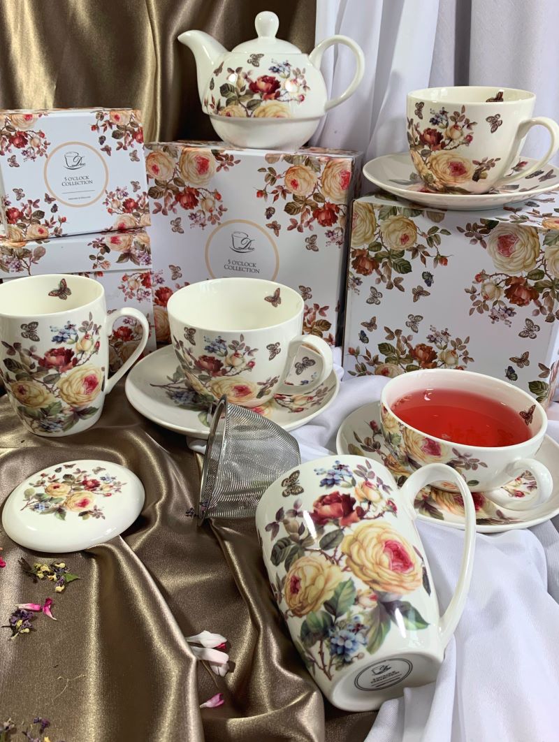 Jumbo Tasse mit Untertasse ZAHRA