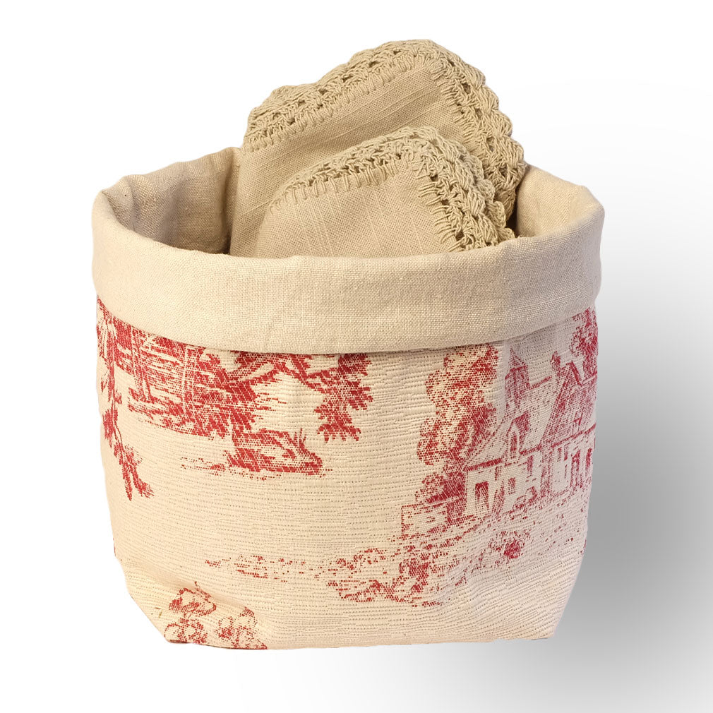 Brotkorb Leinen Baumwolle Romance