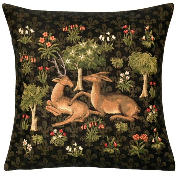 Kissenhülle 45x45cm 'Millefleurs' Gobelin Cushion