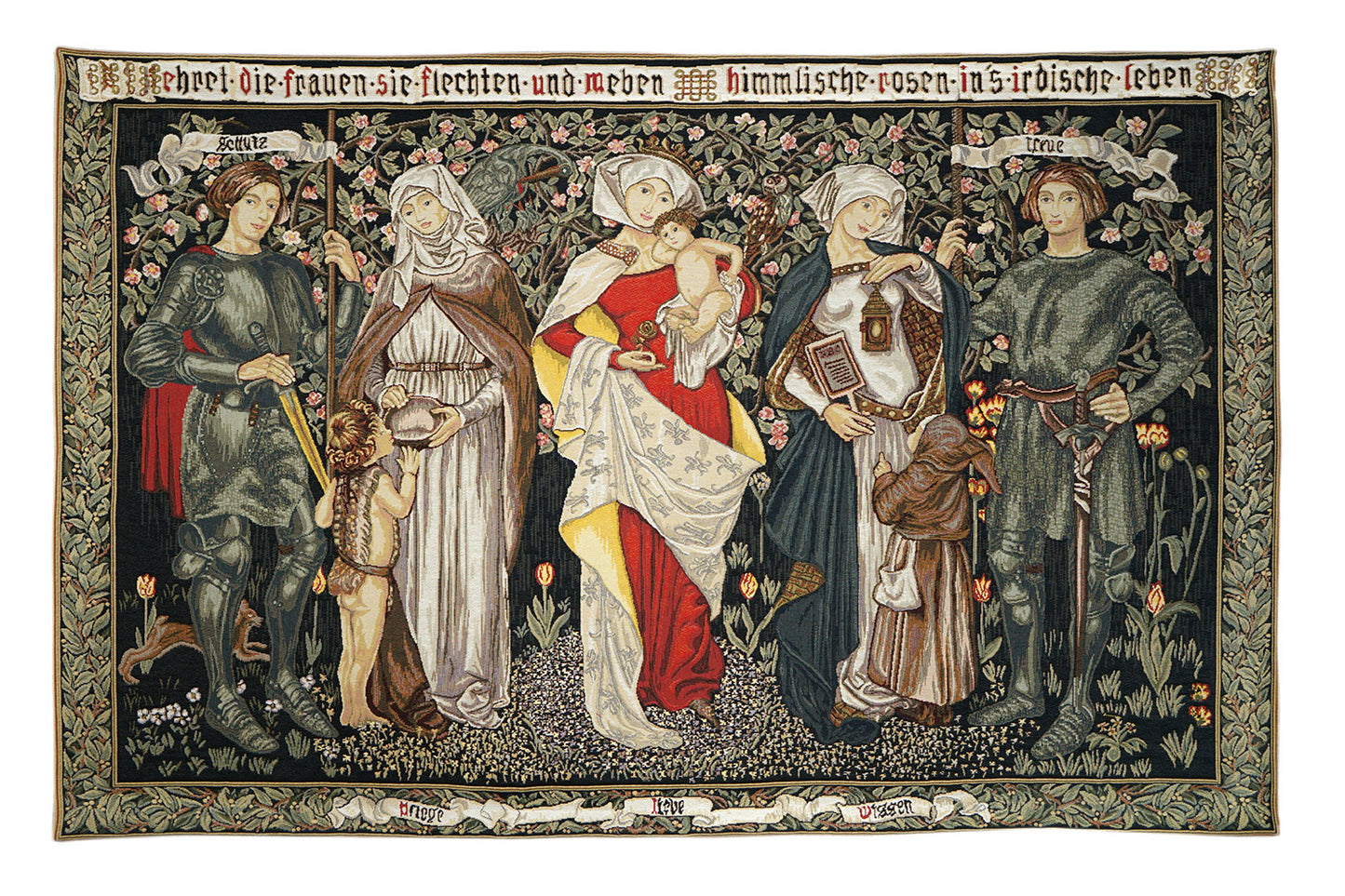 Wandbehang Frauen Kinder 145 x 95 cm