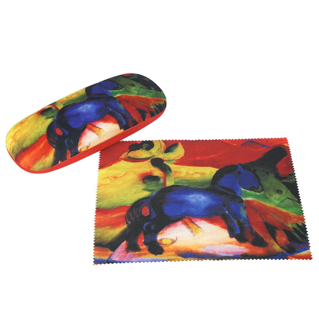 Brillenetui Putztuch Pferd