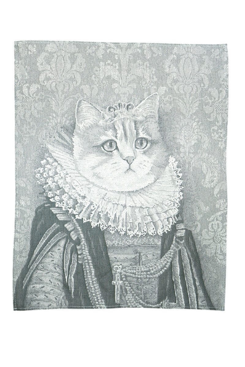 Geschirrtuch Katze Grau 50 x 65 cm