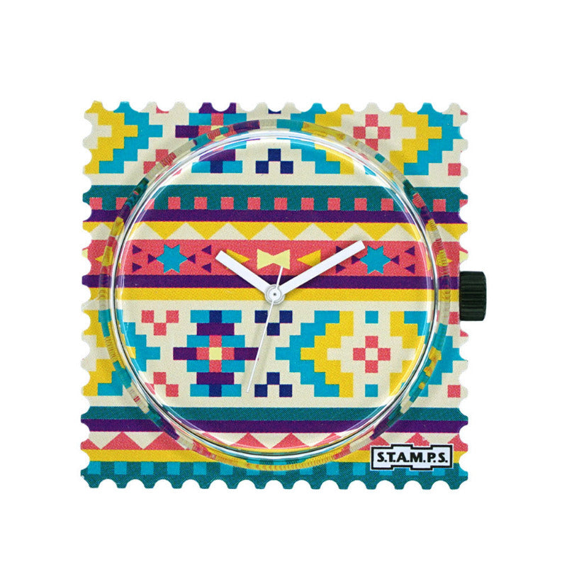 STAMPS Uhr mit buntem Muster