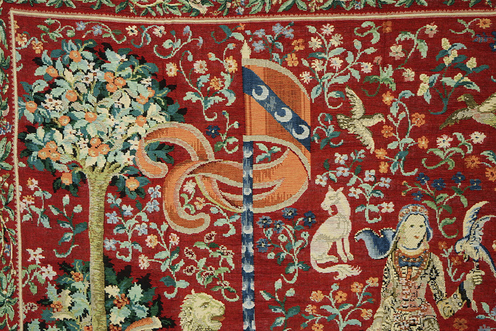 Tischdecke mehrfarbig Baum Flagge 140 x 140 cm