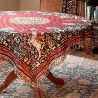 Tischdecke aus Gobelin Einhorn Unicorn