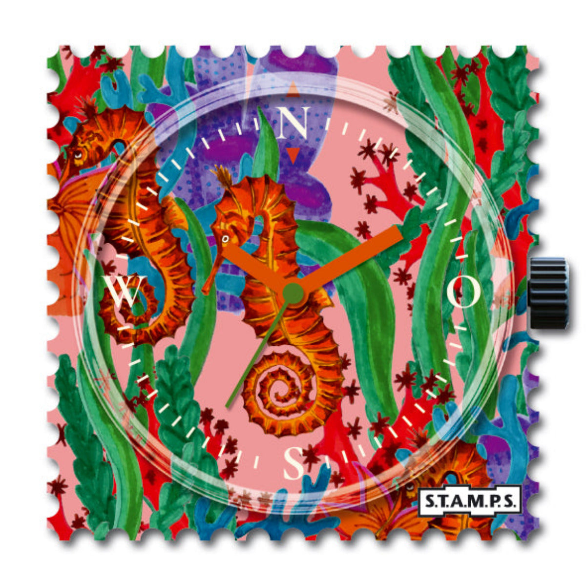 STAMPS Uhr Seepferdchen