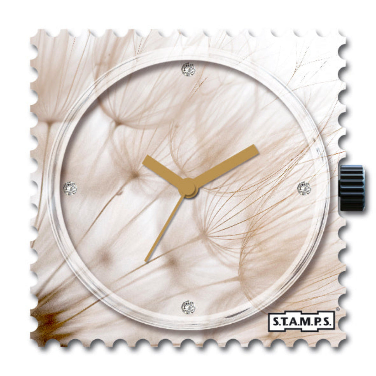 Stamps Uhr Löwenzahn mit Schmucksteinen