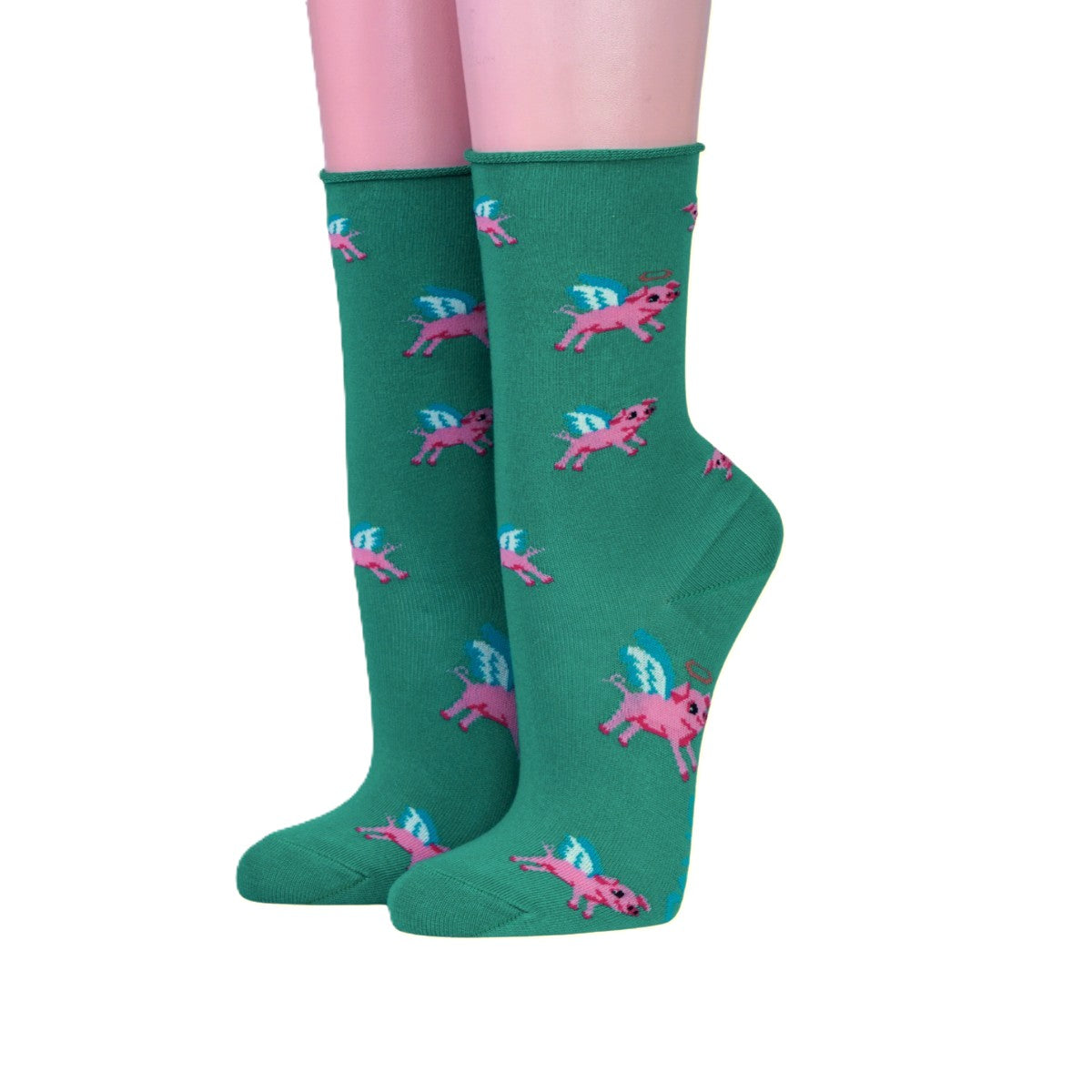 Socken mit Motiv Fliegende Schweine von Crönert