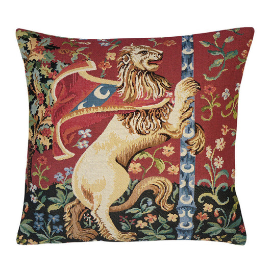 Gobelin Kissenhülle Löwe – Die Dame und das Einhorn 45x45