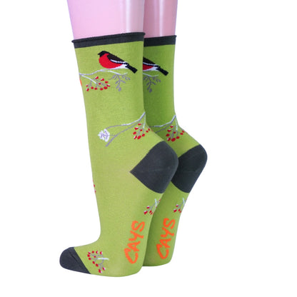 Crönert Damensocken Songbird Chirps - Vögel & Beeren