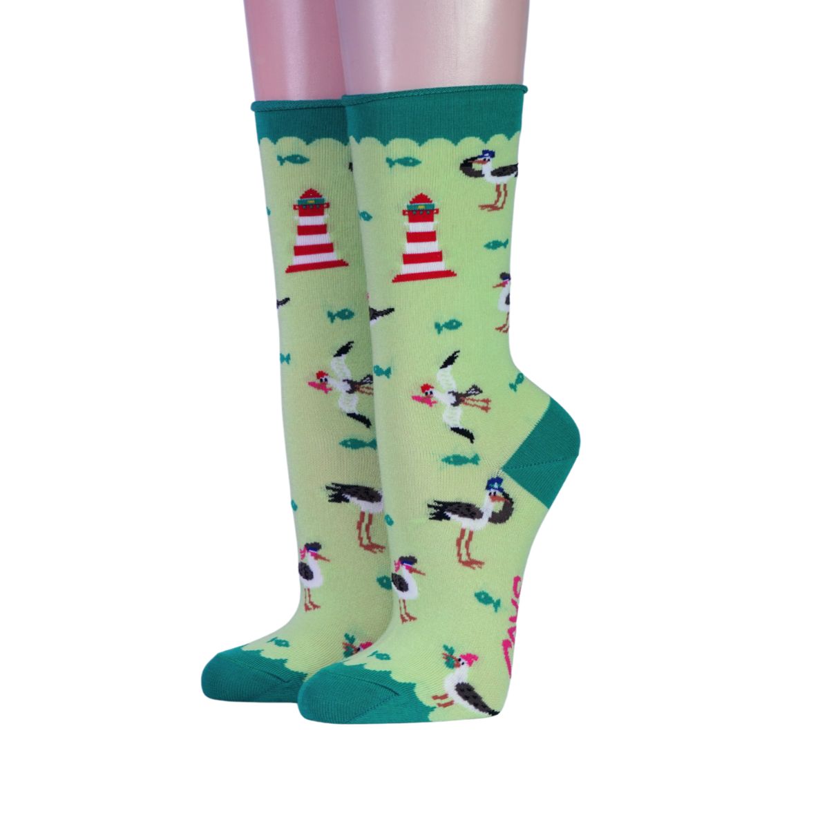 Crönert Damensocken Möwen und Leuchttürme