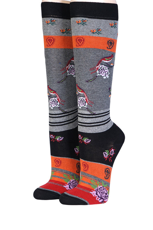 gemusterte Kniestrümpfe Crönert