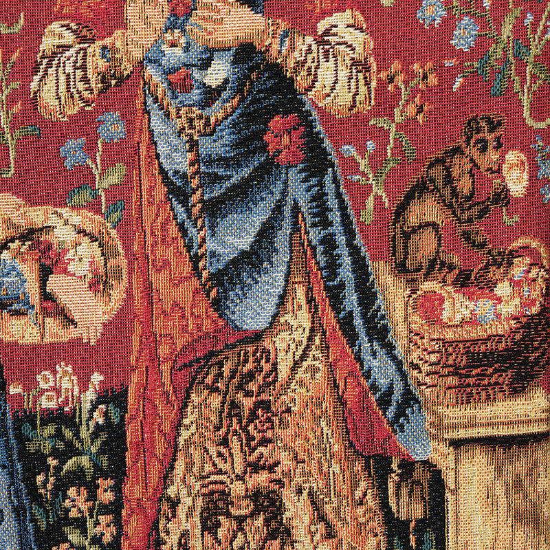 Belgian Tapestries, gewebter Wandbehang Gobelin Unicorn - The Smell 66 x 44 cm