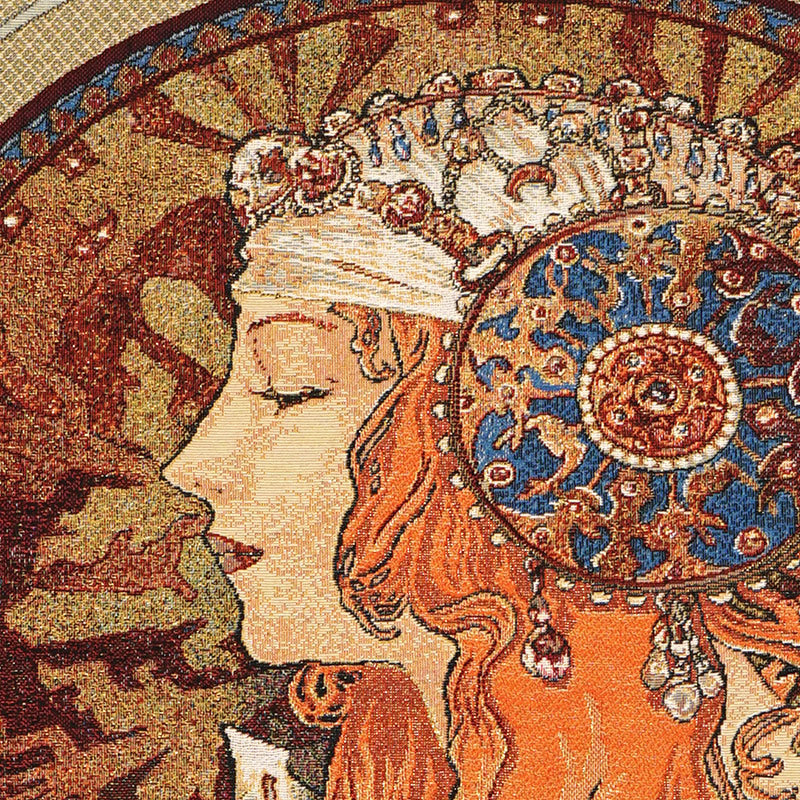 Belgian Tapestrie Wandbehang Rousse Bysantine Gobelin