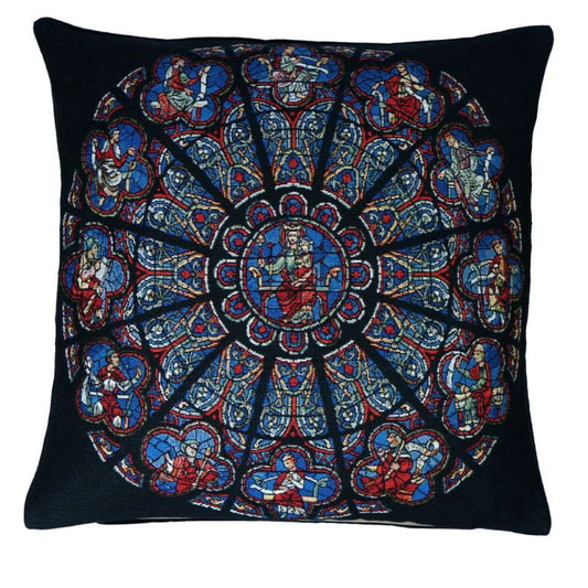 Gobelin Buntglasmalerei Jesus und Maria