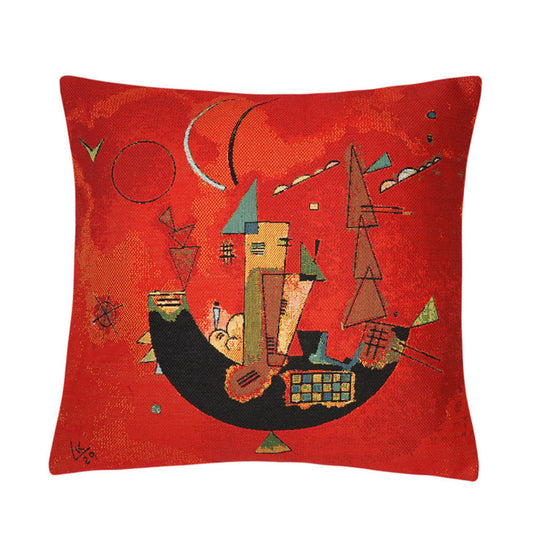 Kissenhülle Kandinsky „Mit und Gegen“ – kunstvolles Gobelin-Design