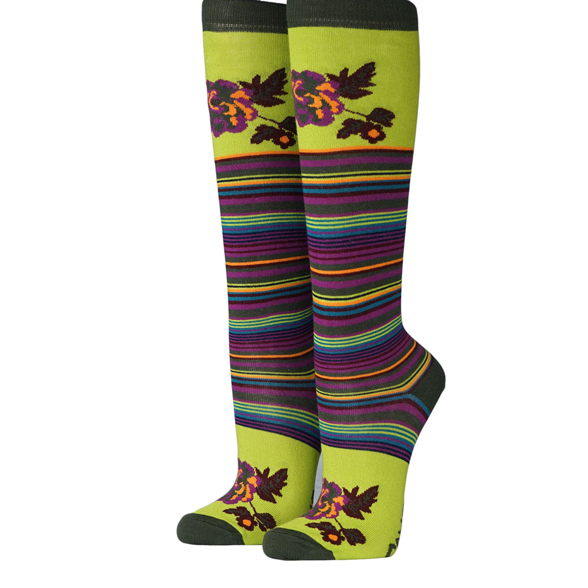 gemusterte Kniestrümpfe Crönert