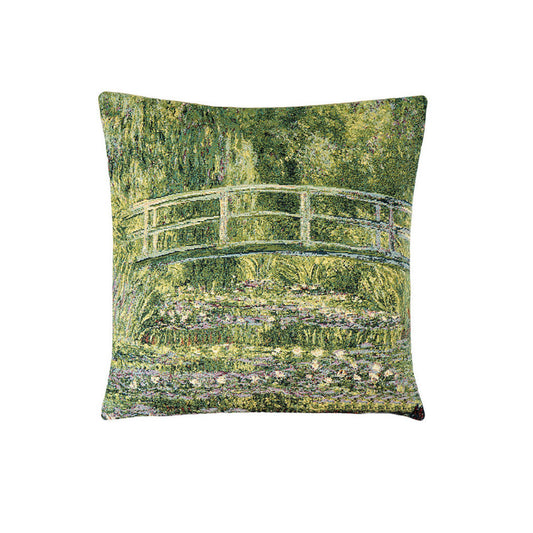 Kleine Gobelin Kissenhülle Die Brücke von Giverny – Monet 33×33