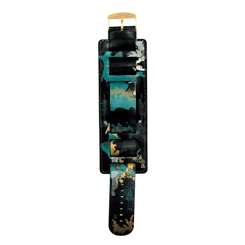 SAMPS breites Herrenarmband Golden City