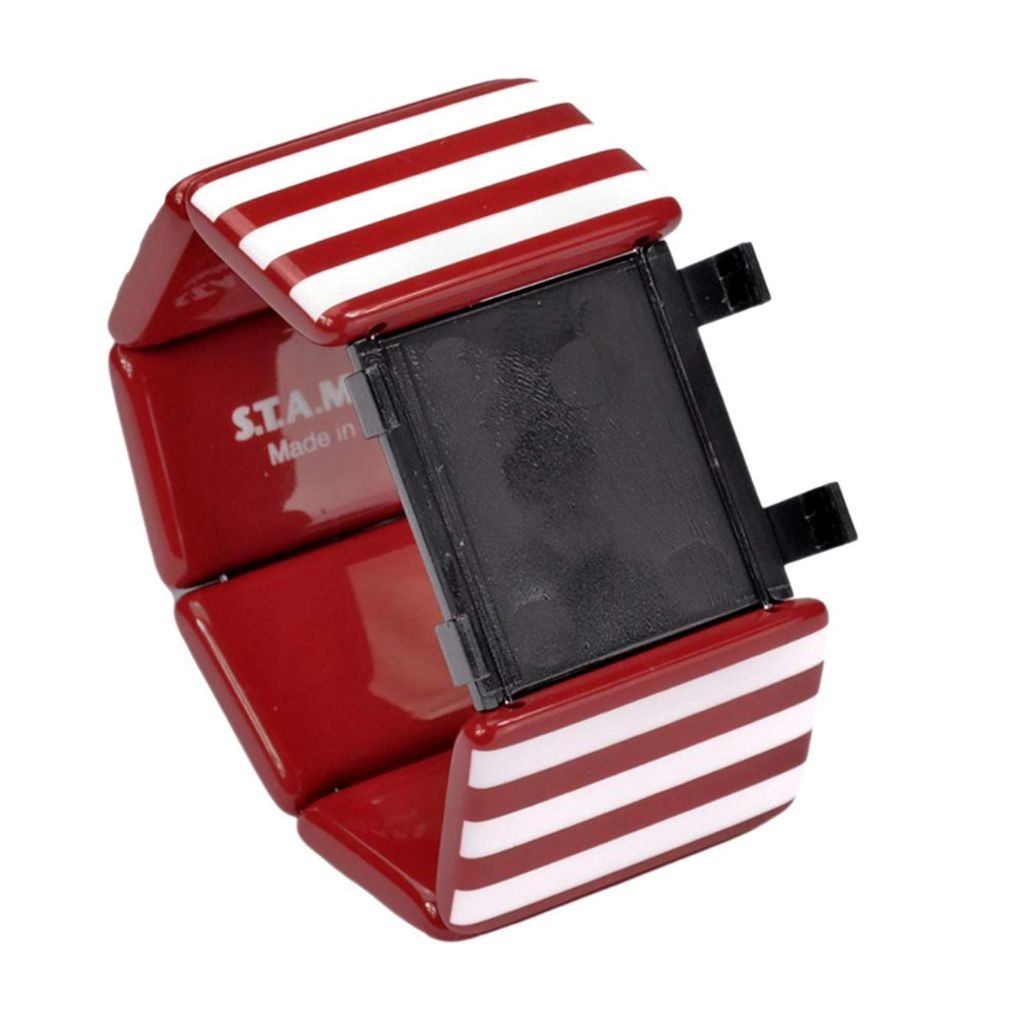 STAMPS Gliederarmband rot und weiß