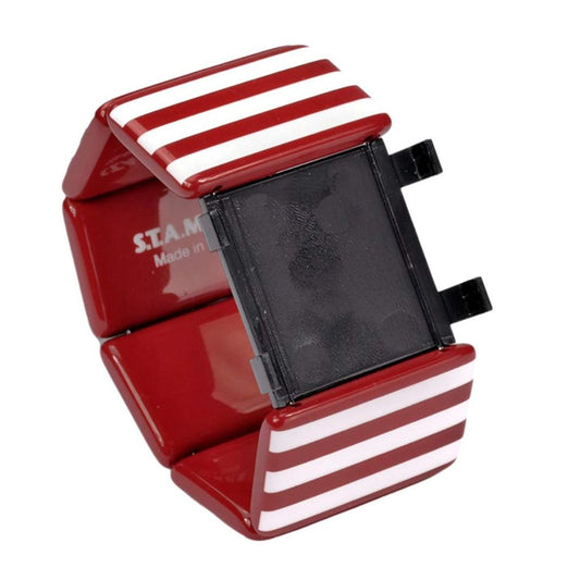 STAMPS Gliederarmband rot und weiß