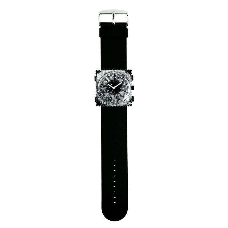 STAMPS komplette Uhr Zifferblatt Blow me auf schwarzem Armband