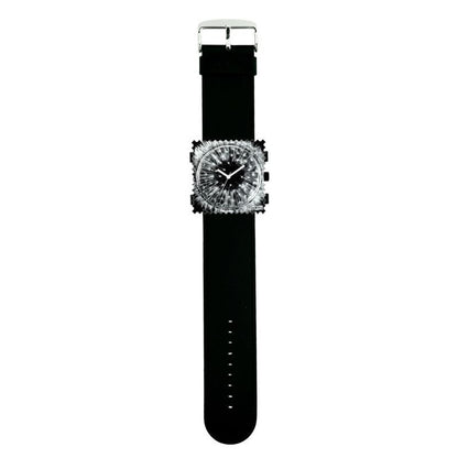STAMPS komplette Uhr Zifferblatt Blow me auf schwarzem Armband