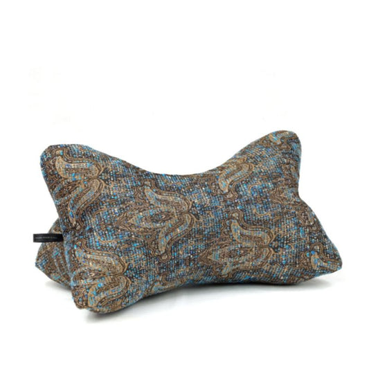 Lesekissen Jacquard petrol gold
