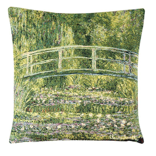 Kissenhülle Die Brücke von Giverny nach Monet – Gobelin 45×45