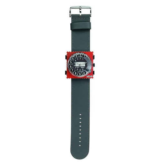 STAMPS komplette Uhr Zifferblatt Call me mit grauem Armband