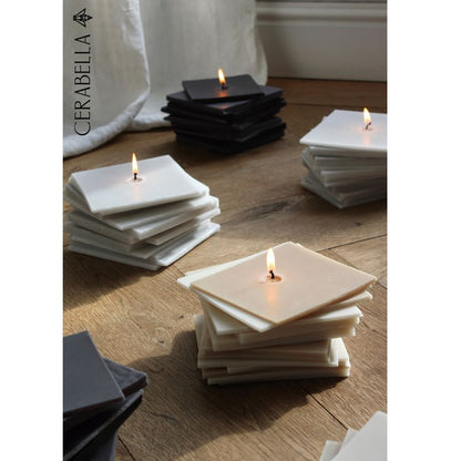 Cerabella Kerze Laminats in drei Farben