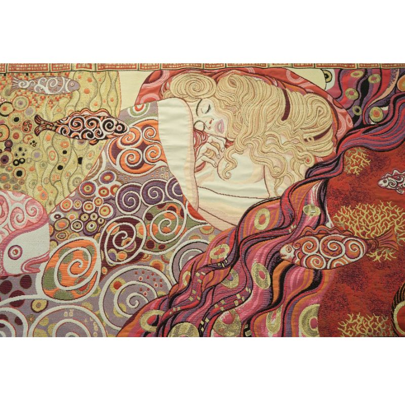 Gobelin Wandbehang Detail Danae Fische und Korallem