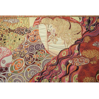 Gobelin Wandbehang Detail Danae Fische und Korallem