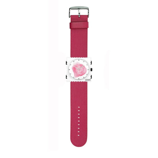 STAMPS komplette Uhr Diamond Blot auf pinkfarbenem Armband