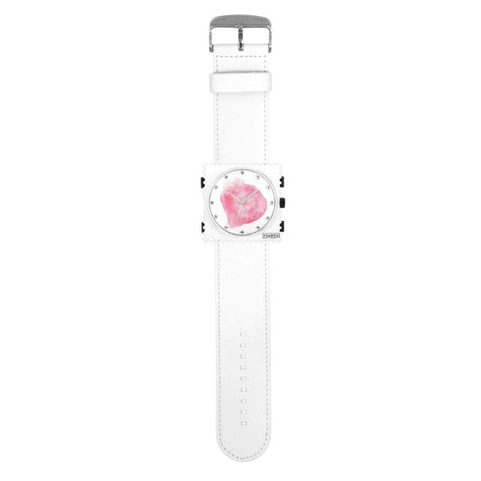 STAMPS komplette Uhr Diamond Blot auf Armband weiss